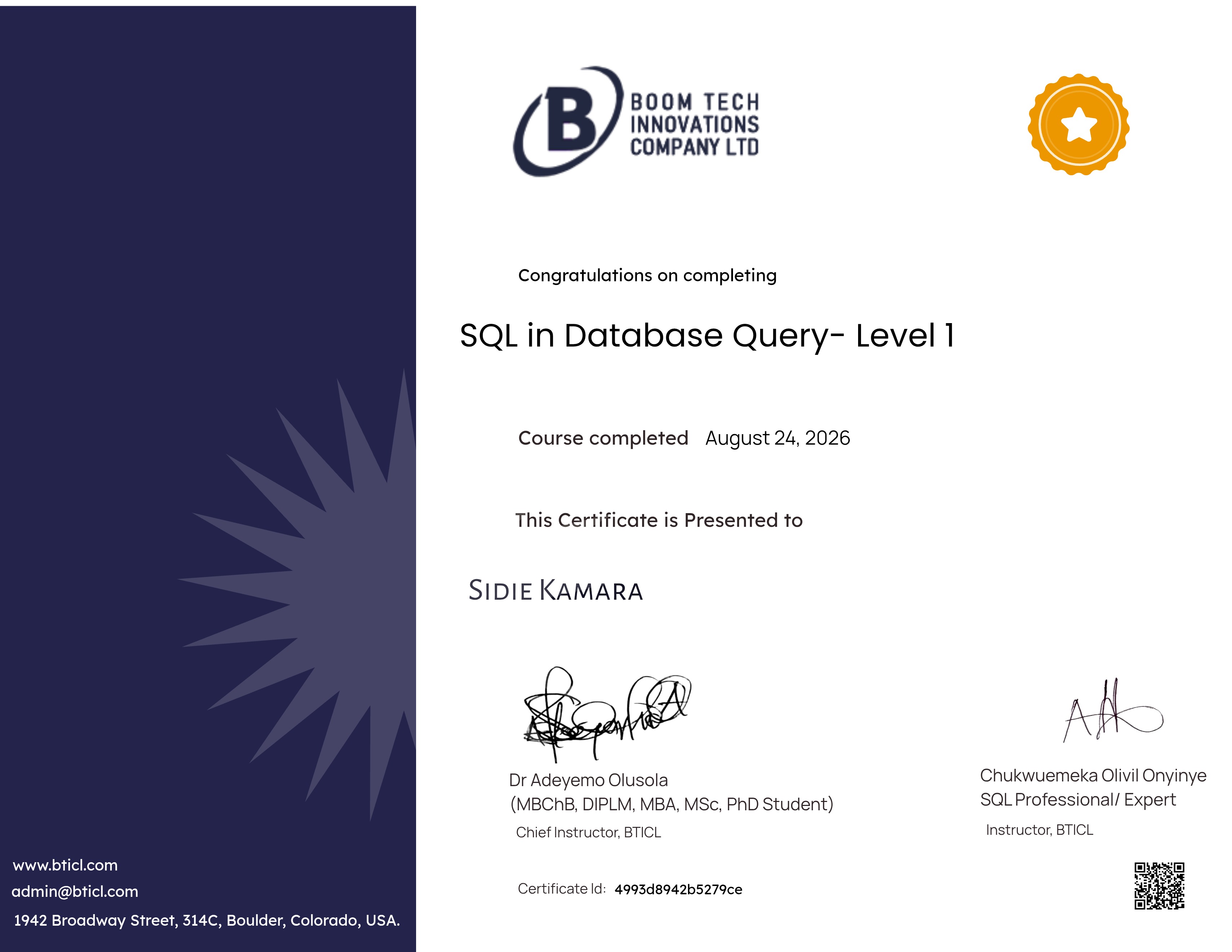 SQL in Database Query- Level 1